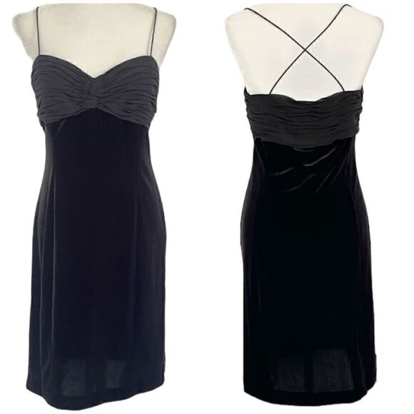 NWT American Living by Ralph Lauren Velvet Chiffon Dress - 8 - Picture 1 of 11